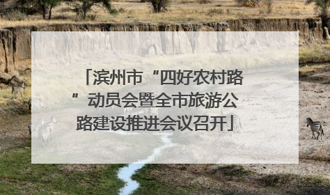 滨州市“四好农村路”动员会暨全市旅游公路建设推进会议召开