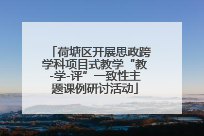 荷塘区开展思政跨学科项目式教学“教-学-评”一致性主题课例研讨活动