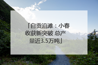 自贡沿滩：小春收获新突破 总产量近3.5万吨