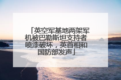 英空军基地两架军机被巴勒斯坦支持者喷漆破坏，英首相和国防部发声