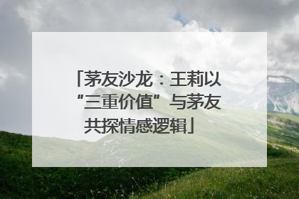 茅友沙龙：王莉以“三重价值”与茅友共探情感逻辑