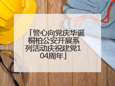 警心向党庆华诞 桐柏公安开展系列活动庆祝建党104周年