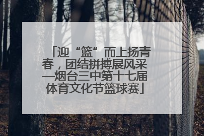 迎“篮”而上扬青春，团结拼搏展风采—烟台三中第十七届体育文化节篮球赛