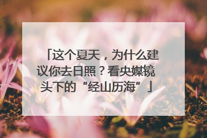 这个夏天，为什么建议你去日照？看央媒镜头下的“经山历海”