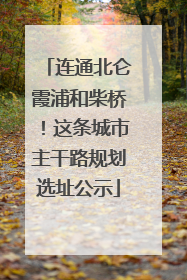 连通北仑霞浦和柴桥！这条城市主干路规划选址公示