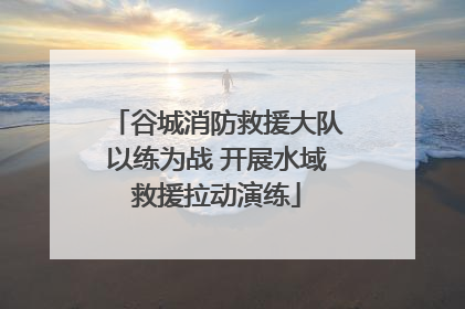 谷城消防救援大队以练为战 开展水域救援拉动演练