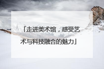 走进美术馆，感受艺术与科技融合的魅力