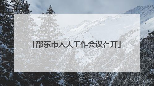 邵东市人大工作会议召开