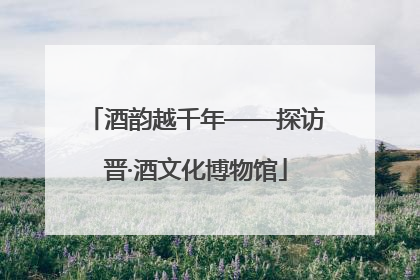酒韵越千年——探访晋·酒文化博物馆