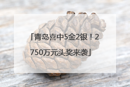 青岛喜中5金2银！2750万元头奖来袭