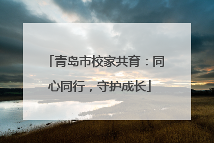 青岛市校家共育：同心同行，守护成长