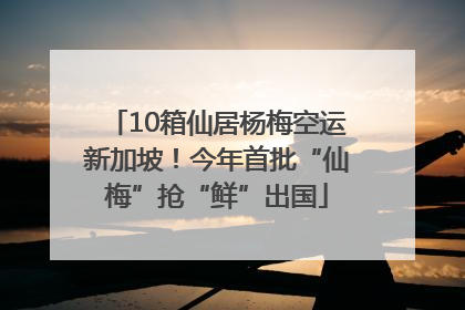 10箱仙居杨梅空运新加坡！今年首批“仙梅”抢“鲜”出国