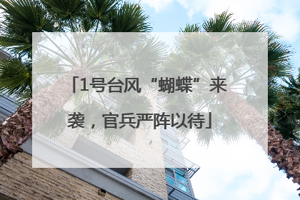 1号台风“蝴蝶”来袭，官兵严阵以待
