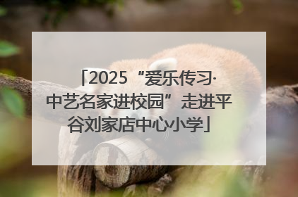 2025“爱乐传习·中艺名家进校园”走进平谷刘家店中心小学