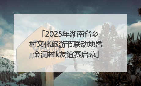 2025年湖南省乡村文化旅游节联动地暨金洞村k友谊赛启幕