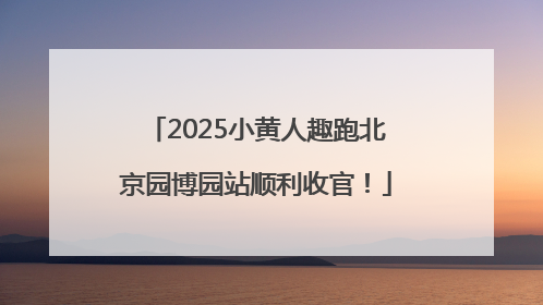 2025小黄人趣跑北京园博园站顺利收官！