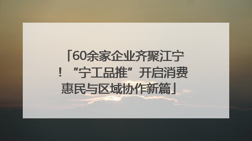 60余家企业齐聚江宁！“宁工品推”开启消费惠民与区域协作新篇