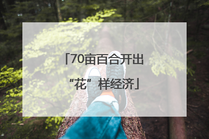 70亩百合开出“花”样经济